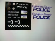 Susquehanna PA Police Patrol Car Decals 1:64 two for one money