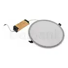 24W 3000k Silver Modern Slim Design Thin Bezel Ceiling Round Panel Down Light CE