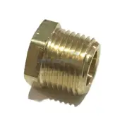 BRASS CORED HEX PLUG MALE 1/2 NPT THREADS PIPE FITTING AIR WATER BOAT