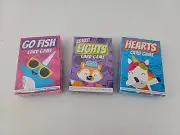 NEW DECKS OF KIDS CARD GAMES GO FISH, CRAZY EIGHTS, AND HEARTS PARTY FAVORS