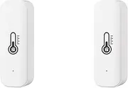 Binxind 2X Tuya ZigBee Temperature Humidity Sensor Smart Home Temperature Sensors Works with Assistant Smart Life