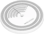 LP Record Player Strobe Disc Calibration Tachometer Acrylic Material for Rotational Speed Detection 33RPM 45RPM White 80mm 3.1in