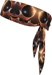 [DRTGEDS] Planet Space Solar System Sports Bandanas Double-Sided Headscarf Adjustable Athletic Headband
