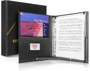 Choral Music Holder Sheet Folder with 20 Sleeves Choir Handle and Strap Binder
