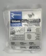 Richelieu Hardware Blum 1-3/8 in. Overlay Cabinet Hinge. Sealed. BP38A35522180U.