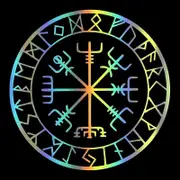 car sticker Viking Protection Runes Vegvisir Compass Meval reflective decal waterproof stickers on rear bumper window 20*20CM 25x25 cm laser