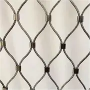 Razor Wire Barbed Wire 304 Stainless Steel Rope Net, Cuttable Boundary Decor Fence, Anti-Theft Anti-Fall Safety Mesh for Football Field Garden, Hole Spacing 10CM