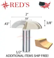 Tideway Carbide Pro LC18303208 2" COVE RAISED PANEL 1/2" shank router bit