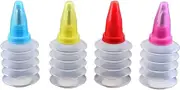 Cookie Icing Bottles Decorating Tips for Workshop and Pancake Art Cookie Squeeze Bottles with Nozzles Bakery Supplies
