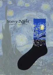 Original Starry Night (Vincent Van Gogh) Art Socks