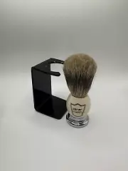 Parker Safety Razor WHPB Badger Hair Shave Brush And Plastic Stand