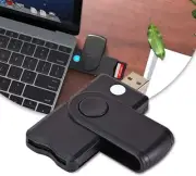 USB Smart Card Reader SD/TF/CAC/DOD/HC/MMC Micro SD Memory ID Bank Sim Card Adap