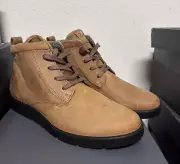 Ecco Bella Stone Hydromax Ankle Boots Sherpa Lined Lace Up Booties Shoesn NWT