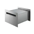 Sandleford JET SILVER FRONT & BACK LETTERBOX 290x222x500mm Telescopic Sleeve