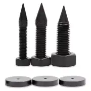 4x Speaker Anti-Shock Spike Stand Foot Isolation Feet Speaker Base Pad M6 M8 M10