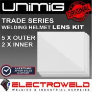 UNIMIG Trade Carnage Welding Helmet Clear Lens Cover Inner Outer Inside Outside