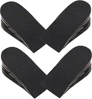 PERSELOSO 2 Pairs Height Increase Insoles Invisible Heel Lift Inserts for Men Women Comfortable Shoe Pads for Boots Sneakers High Heels Enhance Height Discreetly