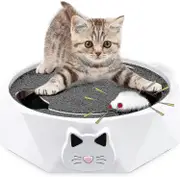 Cat Toy With Running Mouse Interactive Electronic Squeaky Mouse Kitten Toy