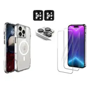 iCoverLover For iPhone 16 Pro Max Case Compatible with MagSafe + 2X Screen + 2X Camera Protectors
