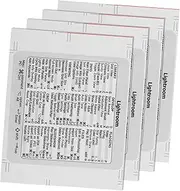 ULDIGI 4 Sheets Shortcut Key Stickers Laptop White Paper