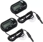 LCD Digital Aquarium Thermometer, Fish Tank Thermometer with Sensor Probe 2PKS