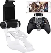 DLseego Xbox Series X/S Controller Phone Mount, Upgraded Foldable Clamp Holder Bracket Mobile Gaming Clip with Adjustable Clip for Xbox Series S/X Wireless Controllers -Black