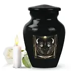 Zodiac Burial Sentinel: Large Memorial Reminiscence Urn Keepsake