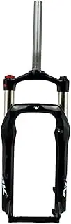 MegLob Snow Bike Shock Absorber Air Fork, Sand Bike Suspension Fork, 20In Fat Tire Electric Bike Suspension Fork, 100Mm Travel 1-1/8" Steerer for 4.0" Tire, Disc Brake Front Fork