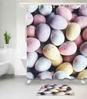 Quail Egg Waterproof Bathroom Polyester Shower Curtain Liner Water Resistant