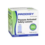 Pressure Activated Safety Lancets 100 Count By Prodigy