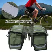New Waterproof Waxed Canvas Rear Seat Carrier Bag Cycling Panniers Saddl