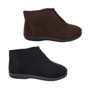 Panda Elon Mens Slippers Boot Zip Top Ankle High Soft Upper Flex Sole