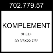 IKEA KOMPLEMENT Shelf White 39 3/8x22 7/8" 702.779.57
