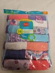 Girls Hanes Tagless Bikinis 14 Pack, Multicolor, SIZE 8