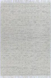 Perla Mia White & Black Rug