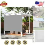 10x12 FT Light Grey Shade Cloth - Durable Sun Blocker for Patio & Garden