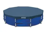 BLOSSOMZ Intex 12' Round Frame Set Easy Swimming Pool Debris Cover | 28031E