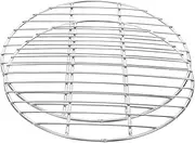 BBQ Mesh Grid Round Stainless Steel Sheet Cooking Rack Holder for Steak Chicken Outdoor BBQ Grilling