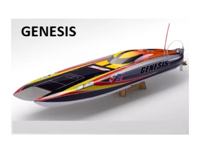 Genesis Motorboat Brushless Motor Hull 1/6 ESC Regulator Servo Himoto