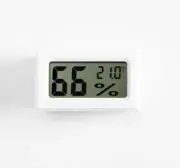 White Mini Digital LCD Indoor Temperature Humidity Meter Thermometer Hygrometer