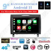 9'' Android 11 Carplay 16G Car Stereo GPS For Mercedes Benz SLK class R171 04-10