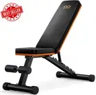 Adjustable Weight Bench Foldable Fast Folding Neck Head Protection Gym