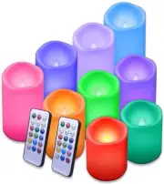 Flameless Candles Color Changing LED Candles Outdoor Candles Waterproof Cand