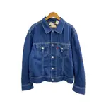 LEVI’S牛仔外套丹寧布 素色 深藍色 日本直送 二手