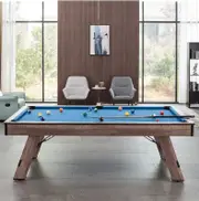 Hepburn Dining Pool Table- 7FT 3IN1 Blue