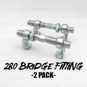 280mm | BRIDGE FITTING | SHIPPING CONTAINER CLAMP | 2-PACK