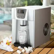2L Portable Ice Cube Maker & Water Dispenser - Silver