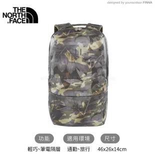 The North Face BTTFB雙肩背包《綠印花》2ZFB/電腦包/後背包/肩背包 (8.5折)