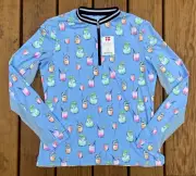 NEW Kastel 1/4 Zip Long Sleeve Sunshirt in Cocktails (Women's L)