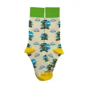 Banana Scooter Socks from the Sock Panda (Adult Small - Shoe Sizes 2-5)